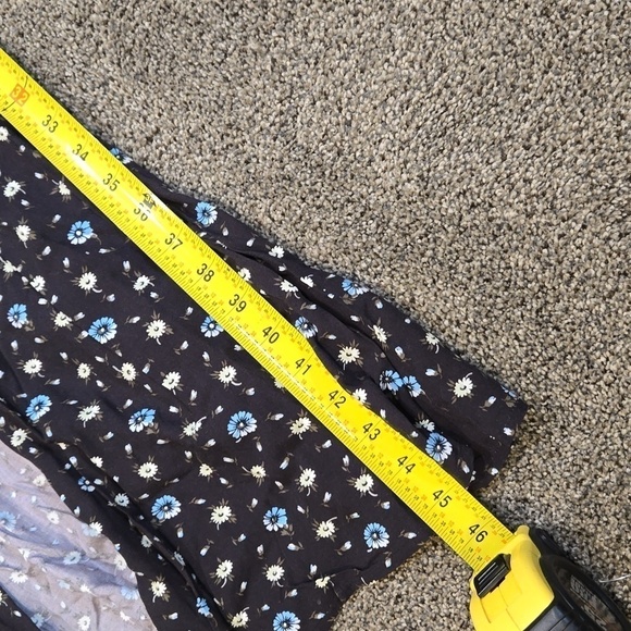 J.Crew Mercantile Women Floral Wrap Belt V neck hobo dress sz XS - Picture 8 of 9